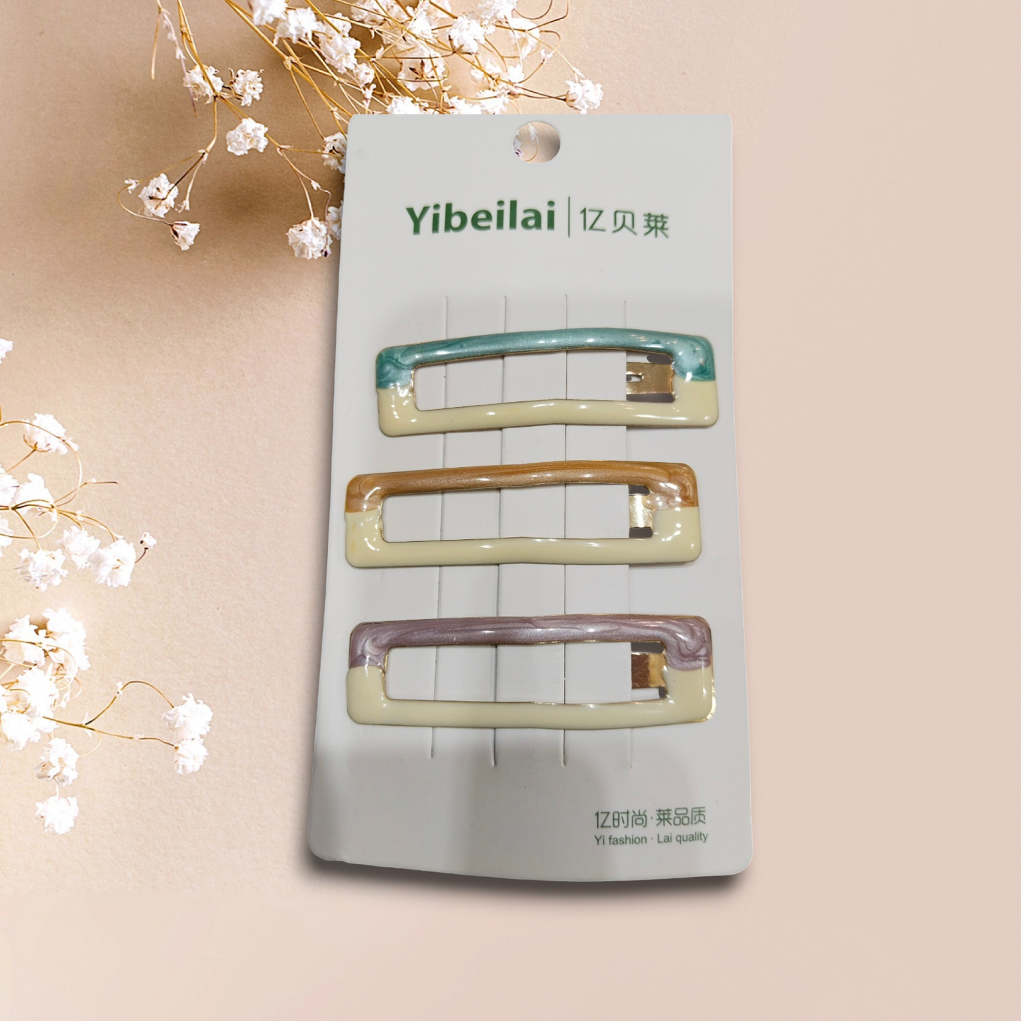 Tic Tac Hair Pins set of 3