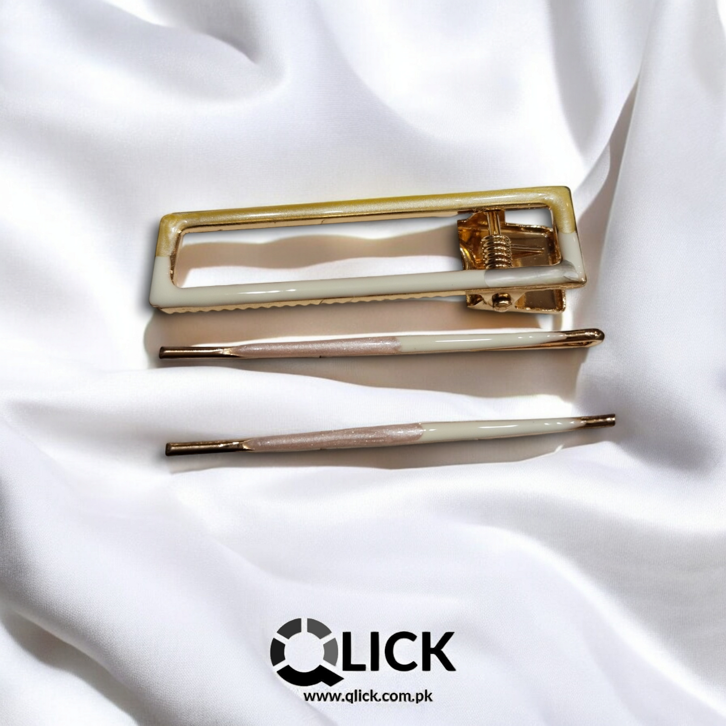 Resin Metal Hair Clip/Barrette Set