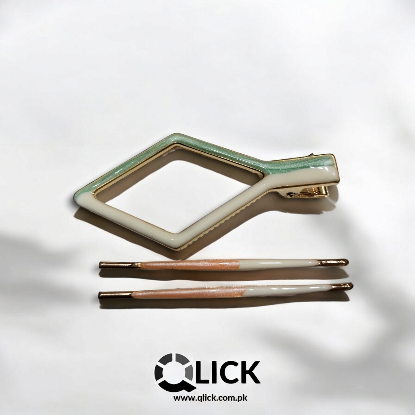 Resin Metal Hair Clip/Barrette Set