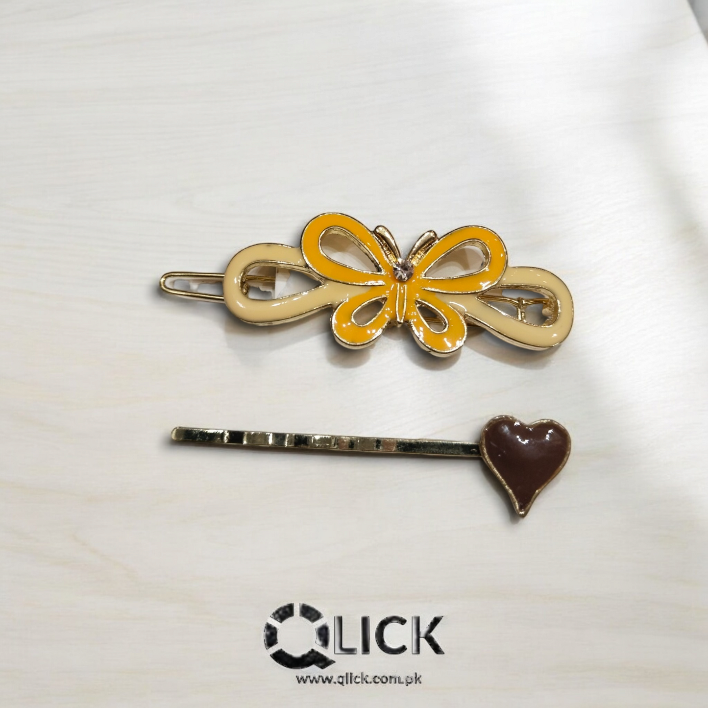 Resin Metal Hair Clip/Barrette Set