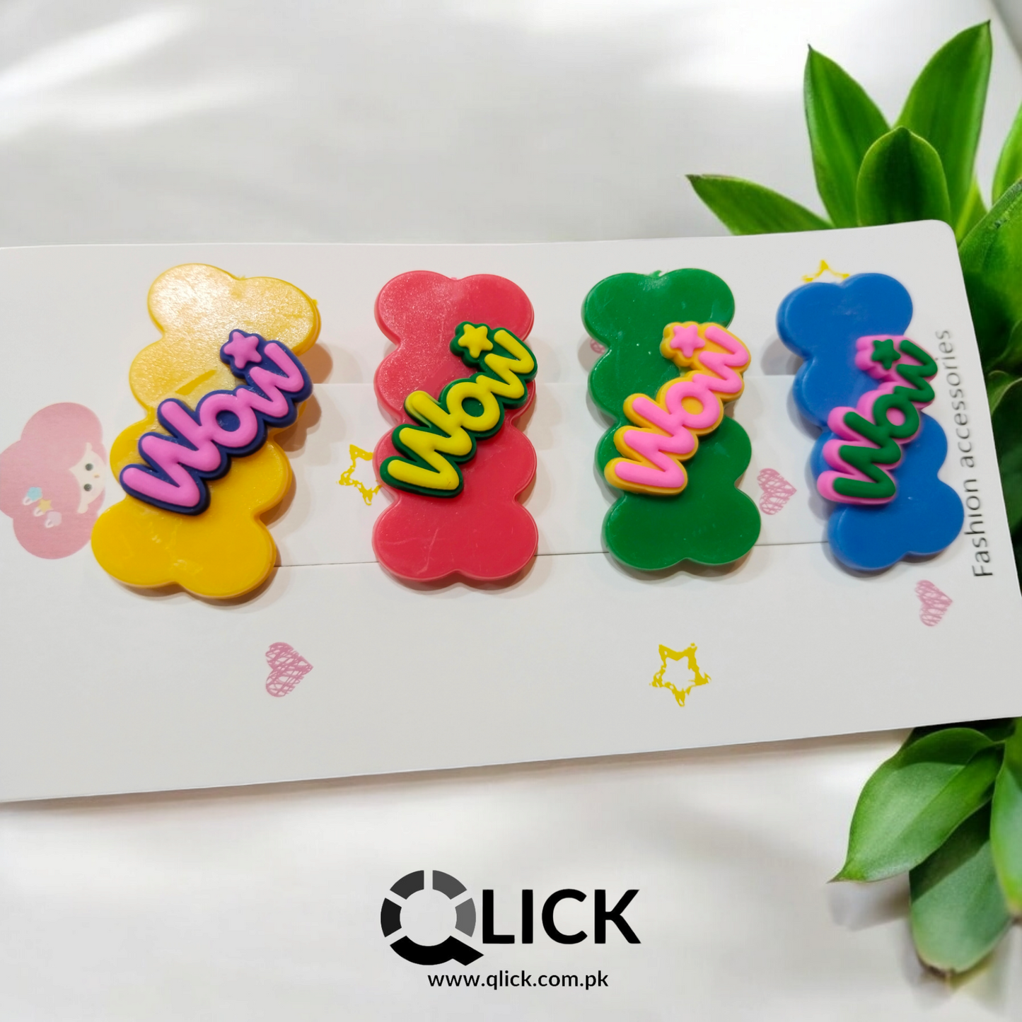 Funky Hair Clips Pack of 4