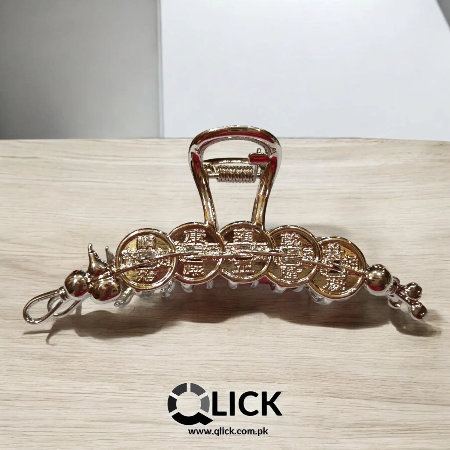 Antique Coin Metal Hair Claw