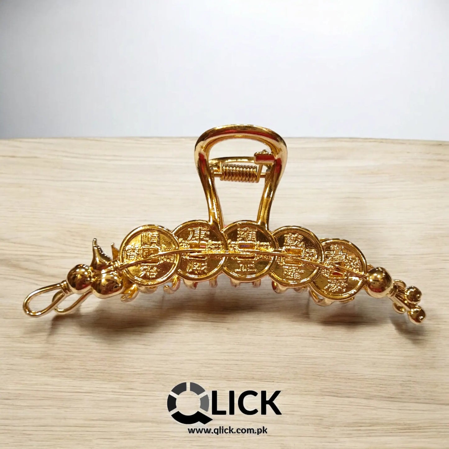 Antique Coin Metal Hair Claw