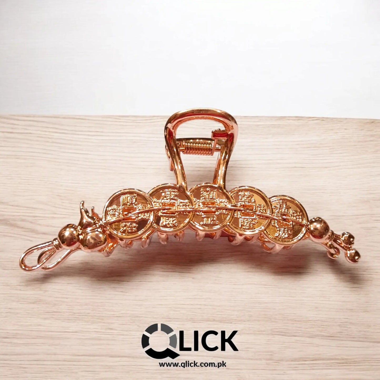 Antique Coin Metal Hair Claw