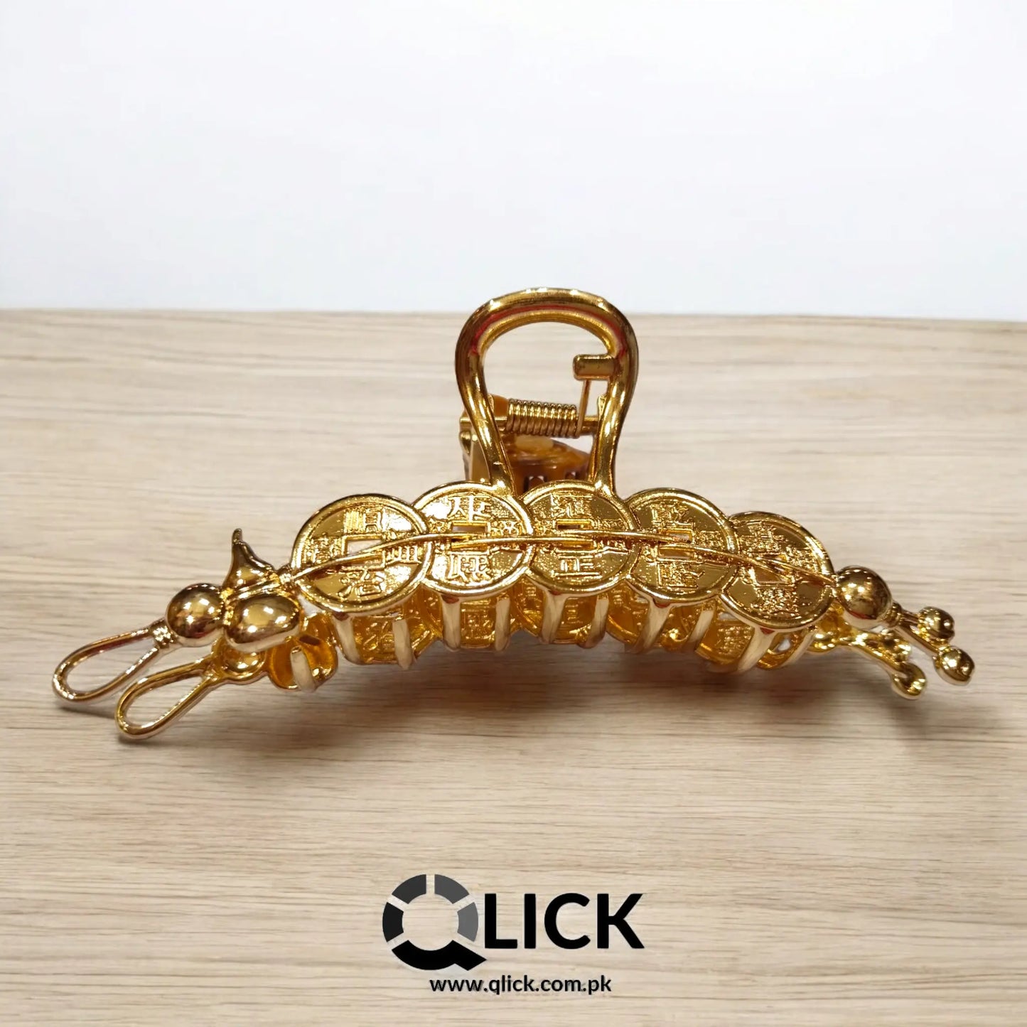 Antique Coin Metal Hair Claw