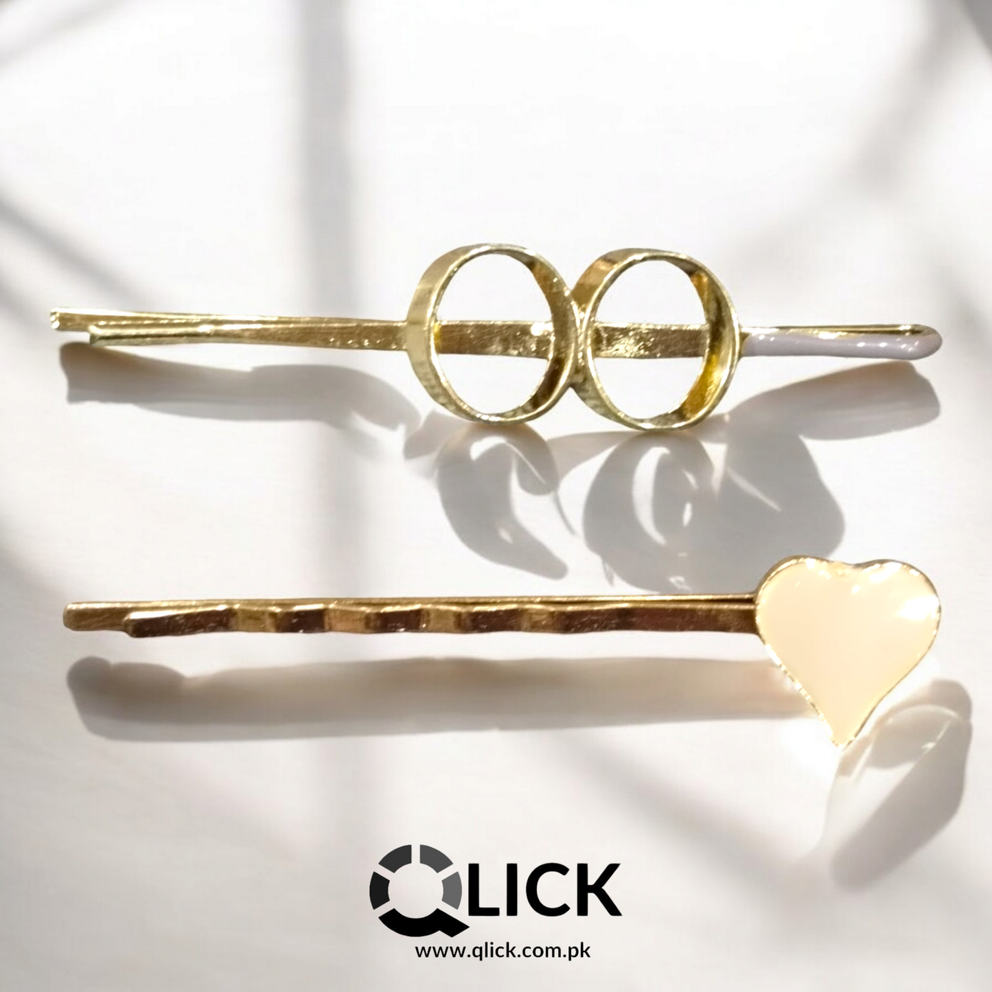 Sleek Metal Resin Bobby Pins -2pcs