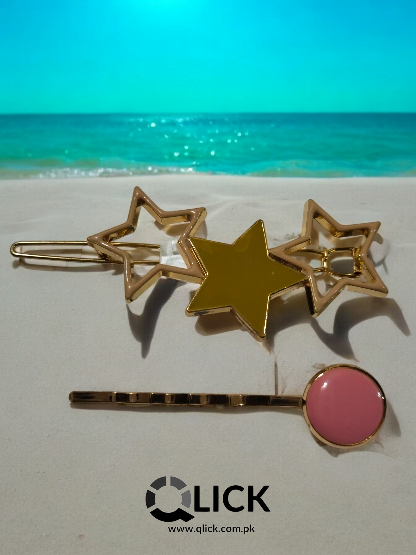 Resin Metal Hair Clip/Barrette Set