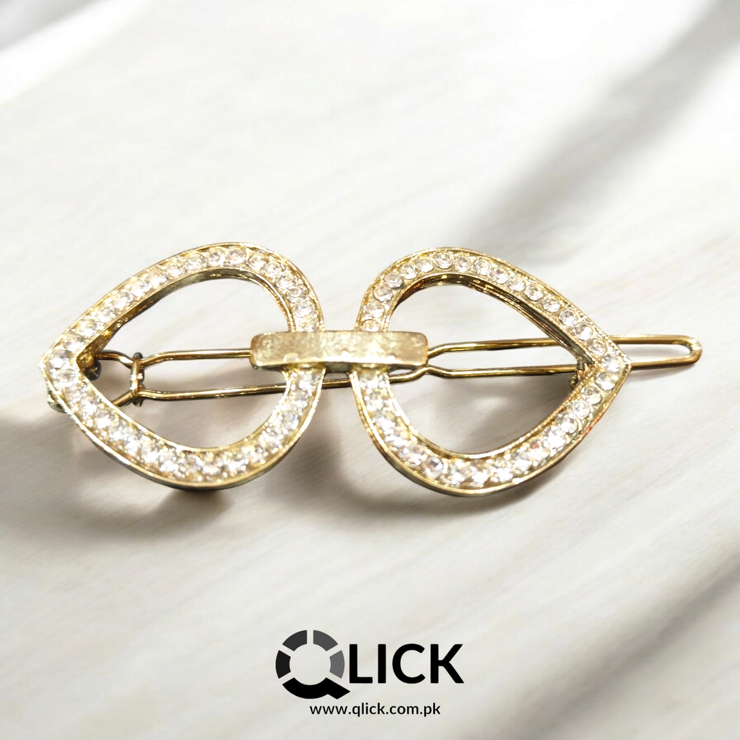 Rhinestone Snap Clip/ Hair Pin