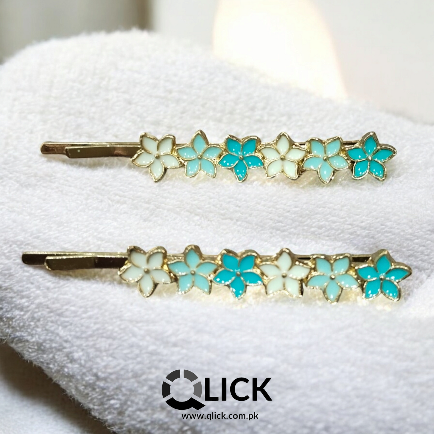 Beautiful Flower Metal Hair Pins (pair)