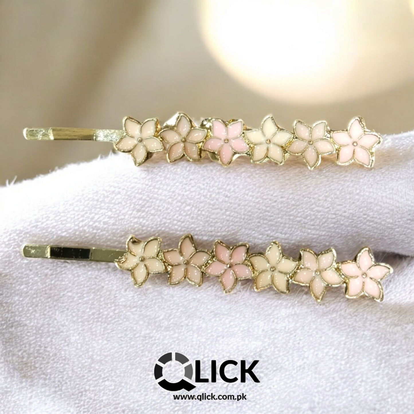 Beautiful Flower Metal Hair Pins (pair)