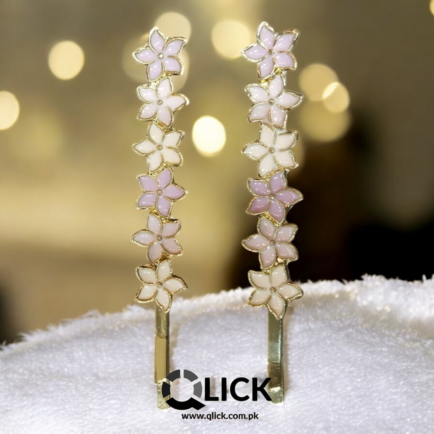 Beautiful Flower Metal Hair Pins (pair)
