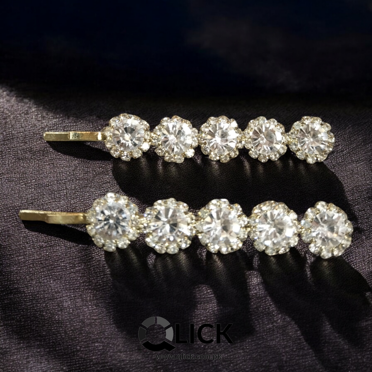 Shimmering Stones Hair Pins (pair)