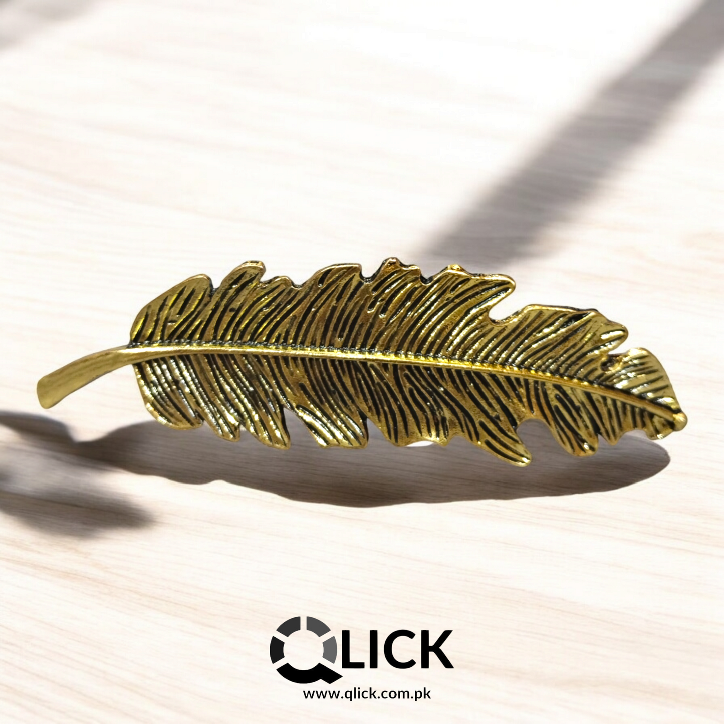 Antique Gold Leaf Hair Clip