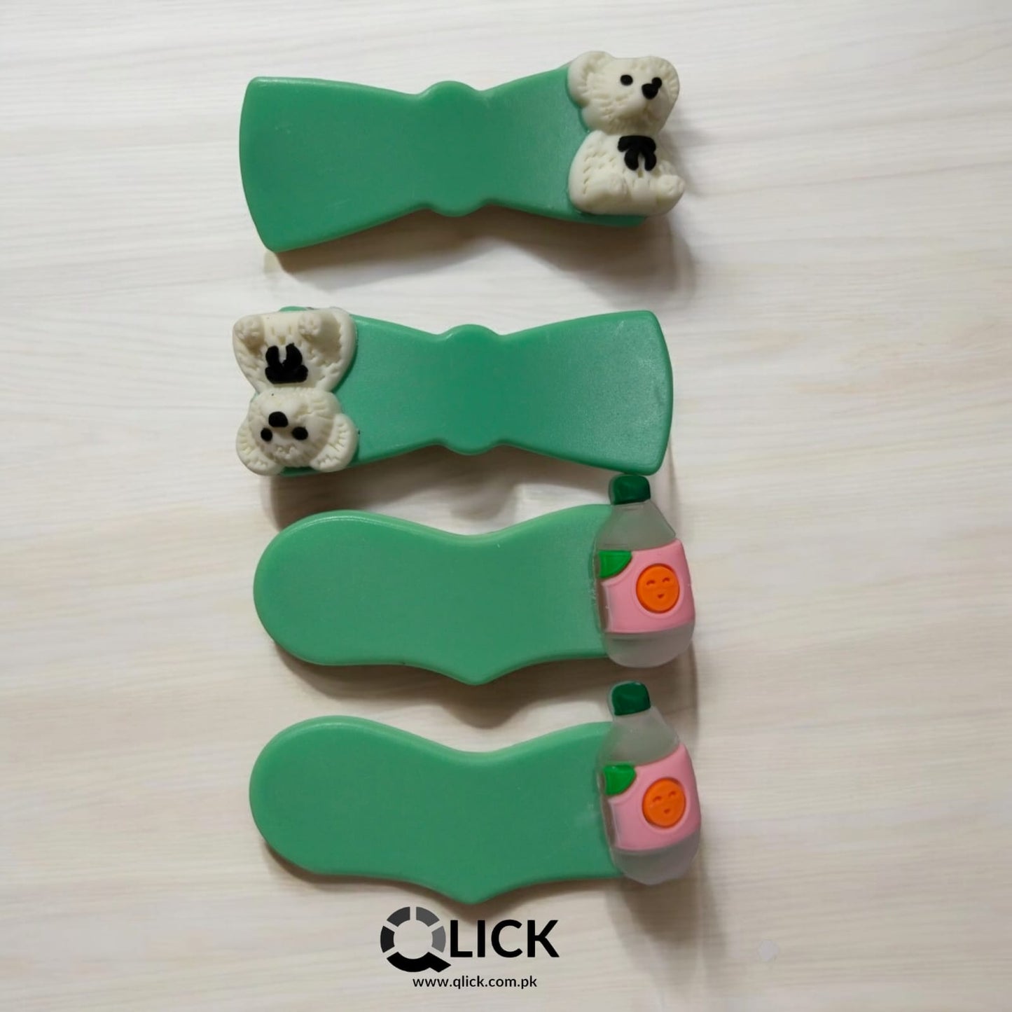 Green Hair Pins (Pack of 4)