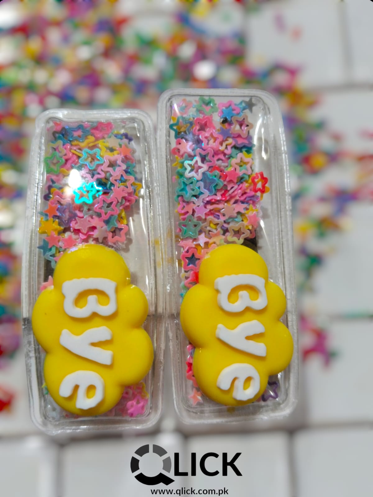 Cute Quicksand Sequins Stars BB Clip/Pins (Pair) style#2