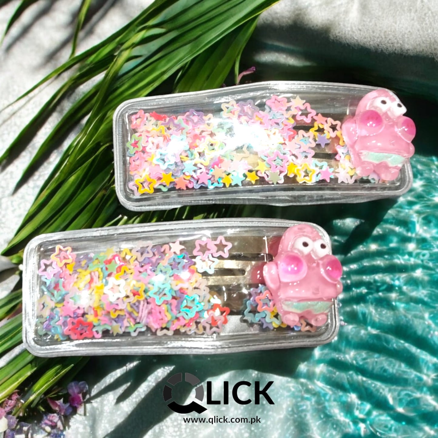 Cute Quicksand Sequins Stars BB Clip/Pins (Pair) style#3