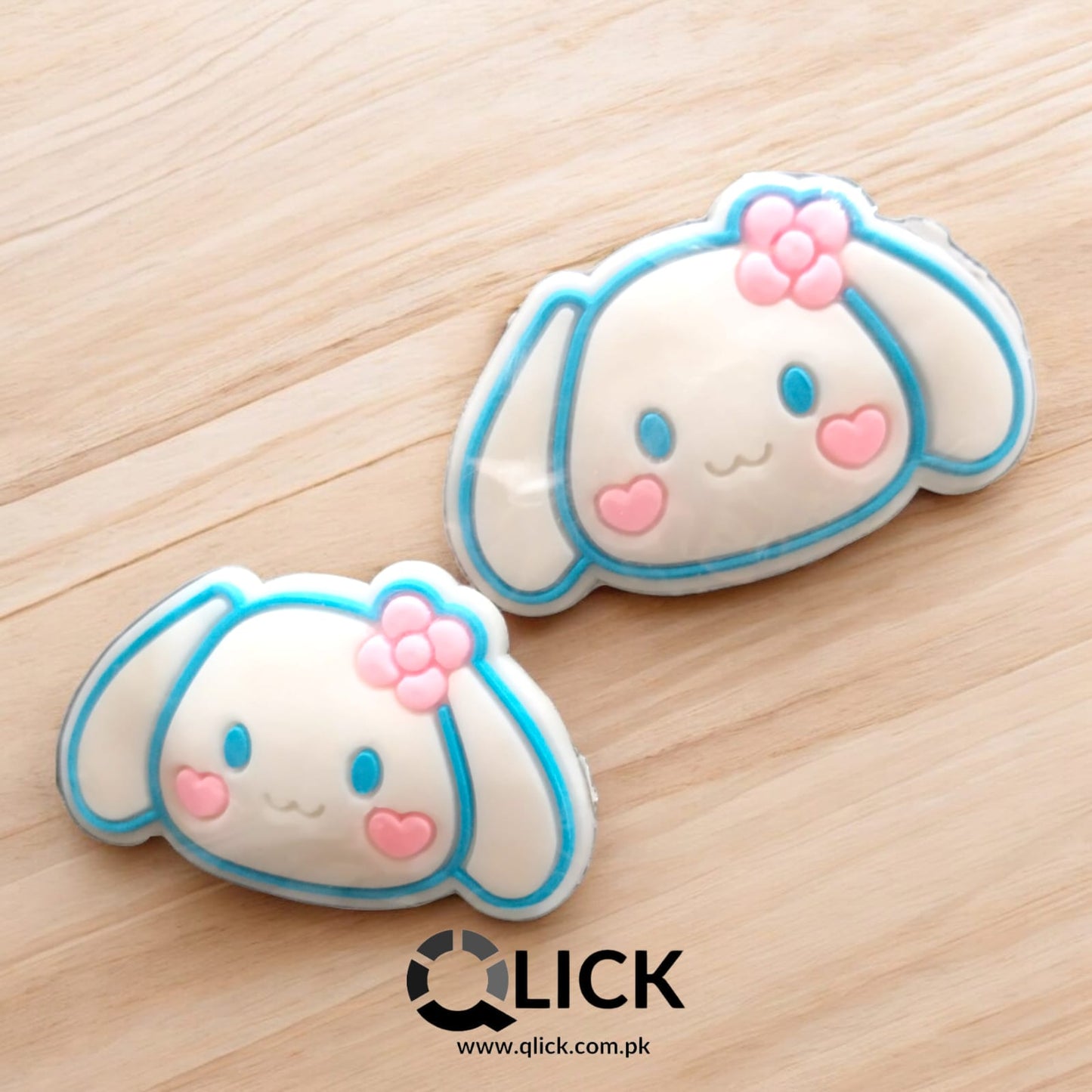 Soft Rubber Hair Clip (pair)