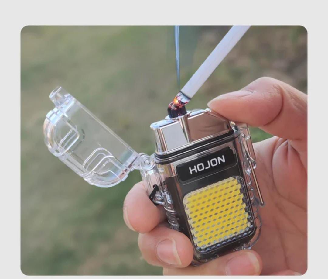 Waterproof Arc Lighter, Rechargeable Flameless with LED Lighting