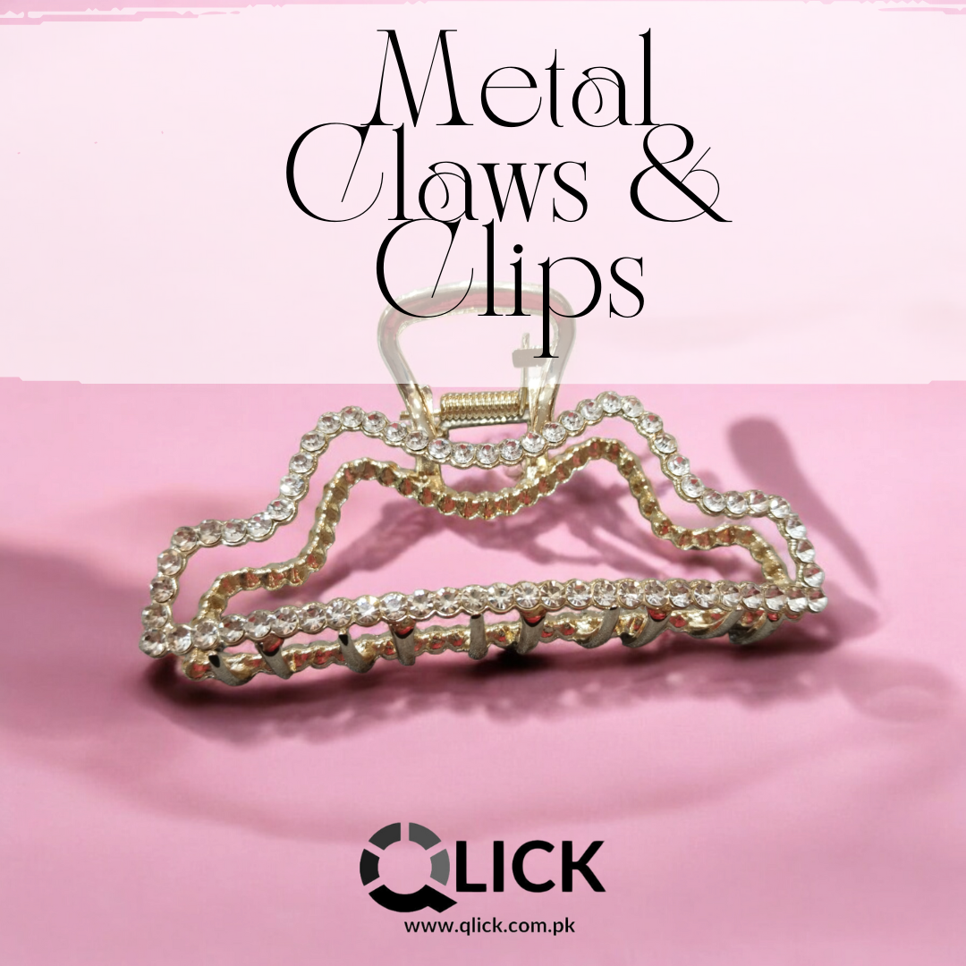 premium quality metal claws/clips/Clamp, Metal Grips, Rhinestone/pearls Metal Claws, catchers, Best Quality Hair Claws in Pakistan