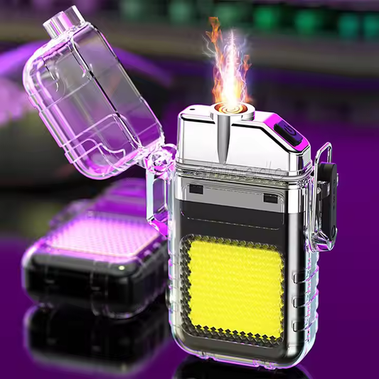 Waterproof Arc Lighter, Rechargeable Flameless  with LED Lighting
