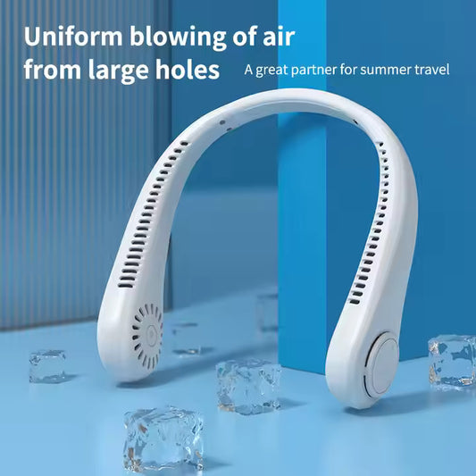 Portable Neck Fan | Air Cooler – Lightweight, Bladeless, Rechargeable Fan for Summer Comfort