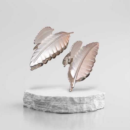 Small leaf-style metal Grip 2/pcs