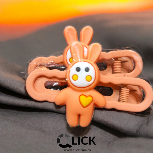 Rabbit Metal Hair Clip/Barrettes (pair)