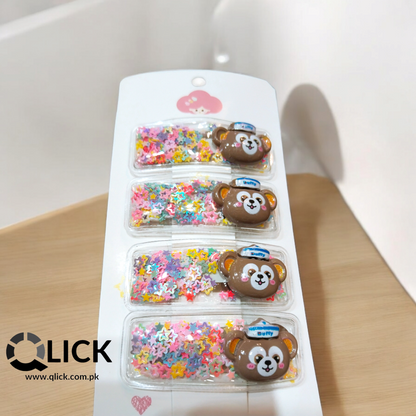 Cute Quicksand Sequins Stars BB Clip/Pins (Pair) Style#1