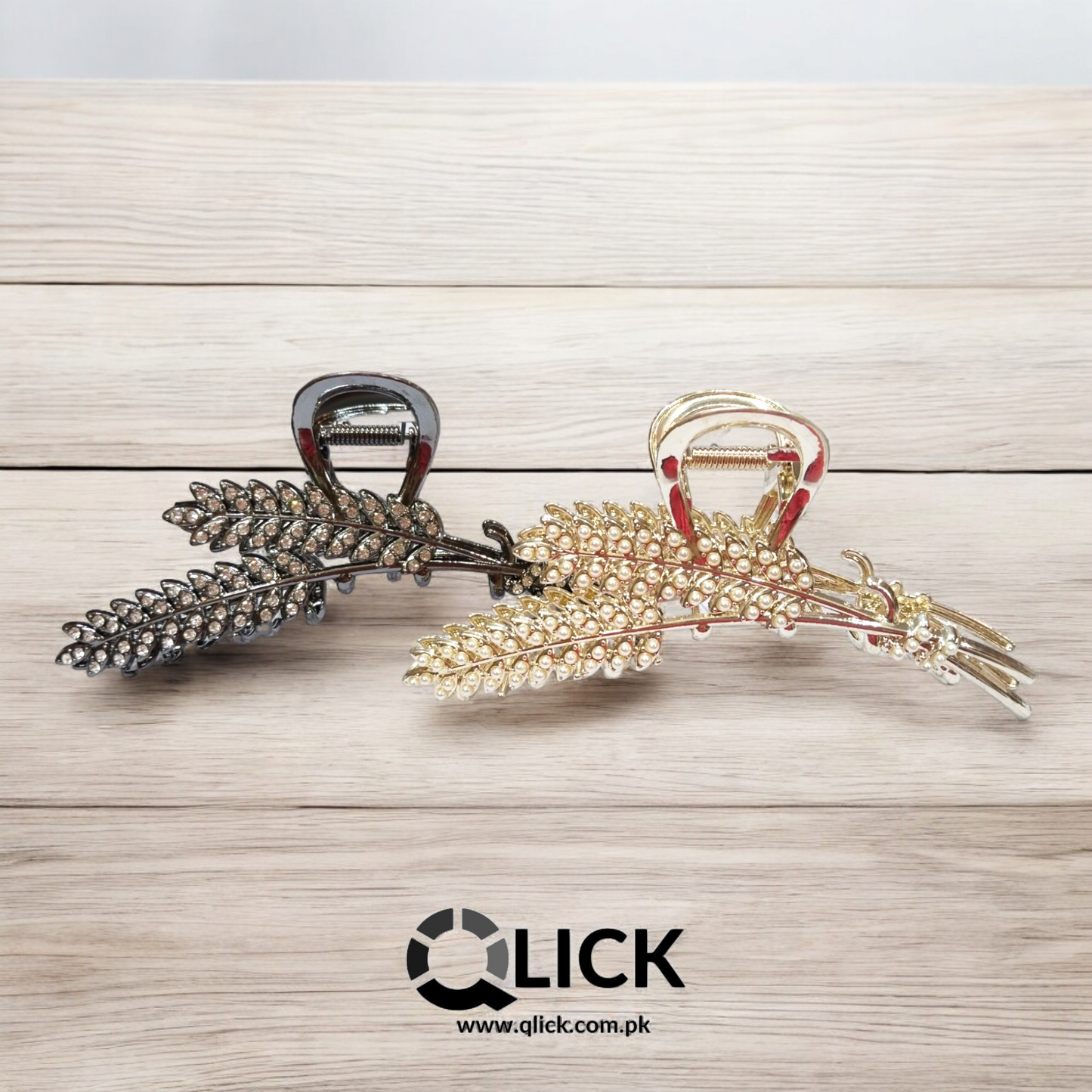 Trendy Wheat Ear Solid Metal Hair Grip/Claw