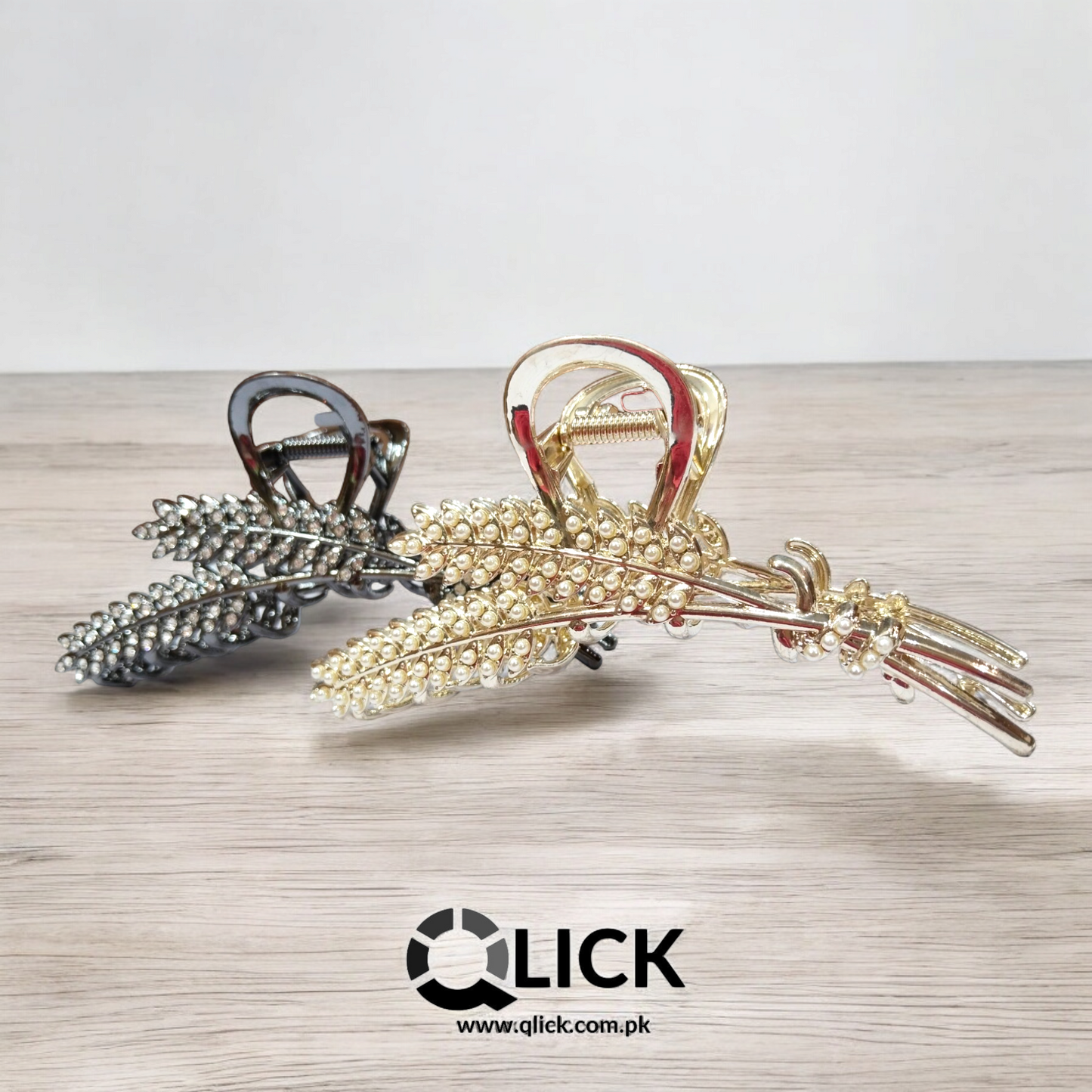 Trendy Wheat Ear Solid Metal Hair Grip/Claw