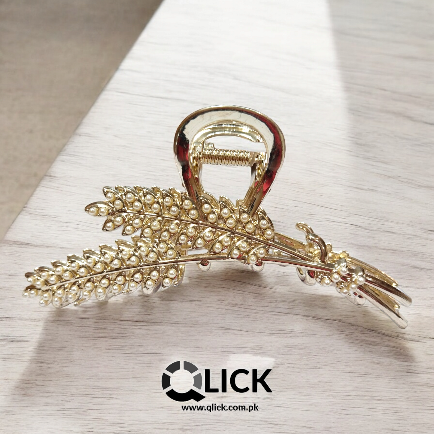 Trendy Wheat Ear Solid Metal Hair Grip/Claw