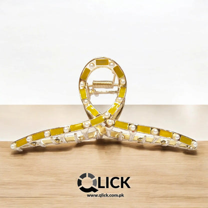 Pearl Metal Hair Claw