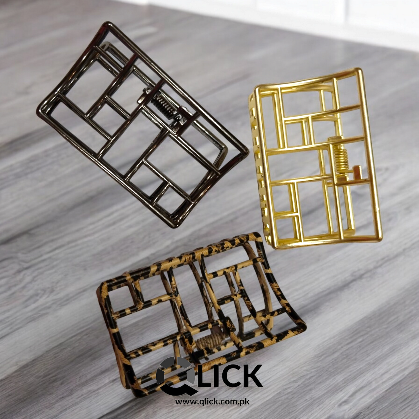 Geometric Metal Hair Claw