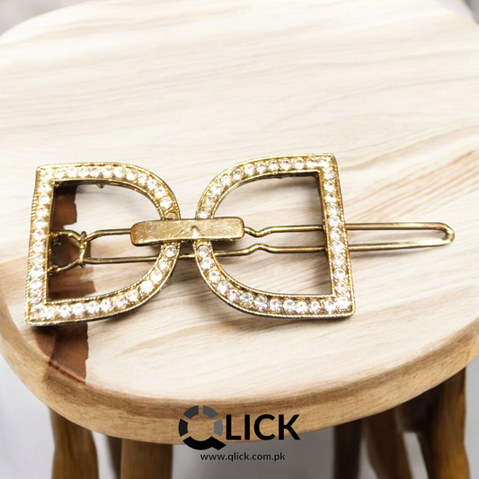 Rhinestone Snap Clip/ Hair Pin
