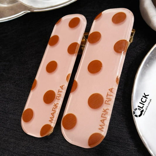 Cute Resin Pink Hair Clip (pair)