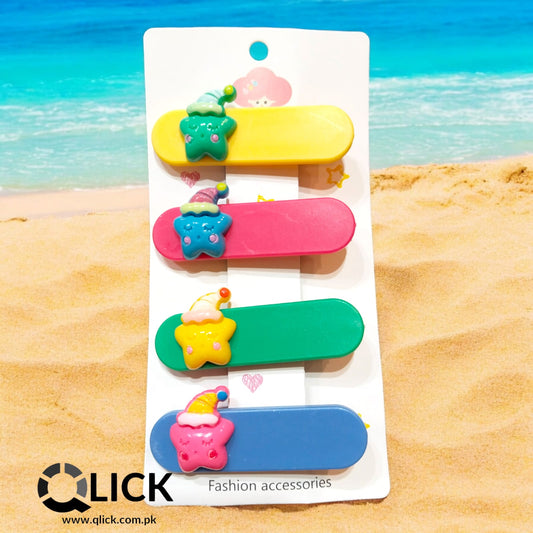 Funky Hair Clips Pack of 4