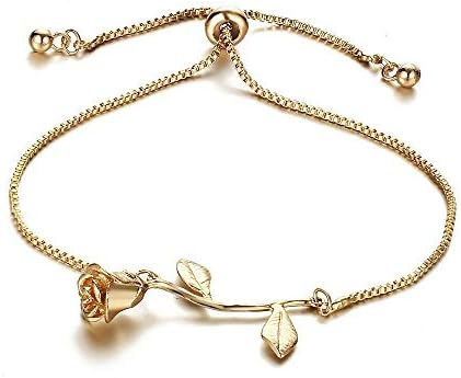 Elegant Rose Bracelet for Women – Stylish Floral Charm Bracelet with Premium Finish